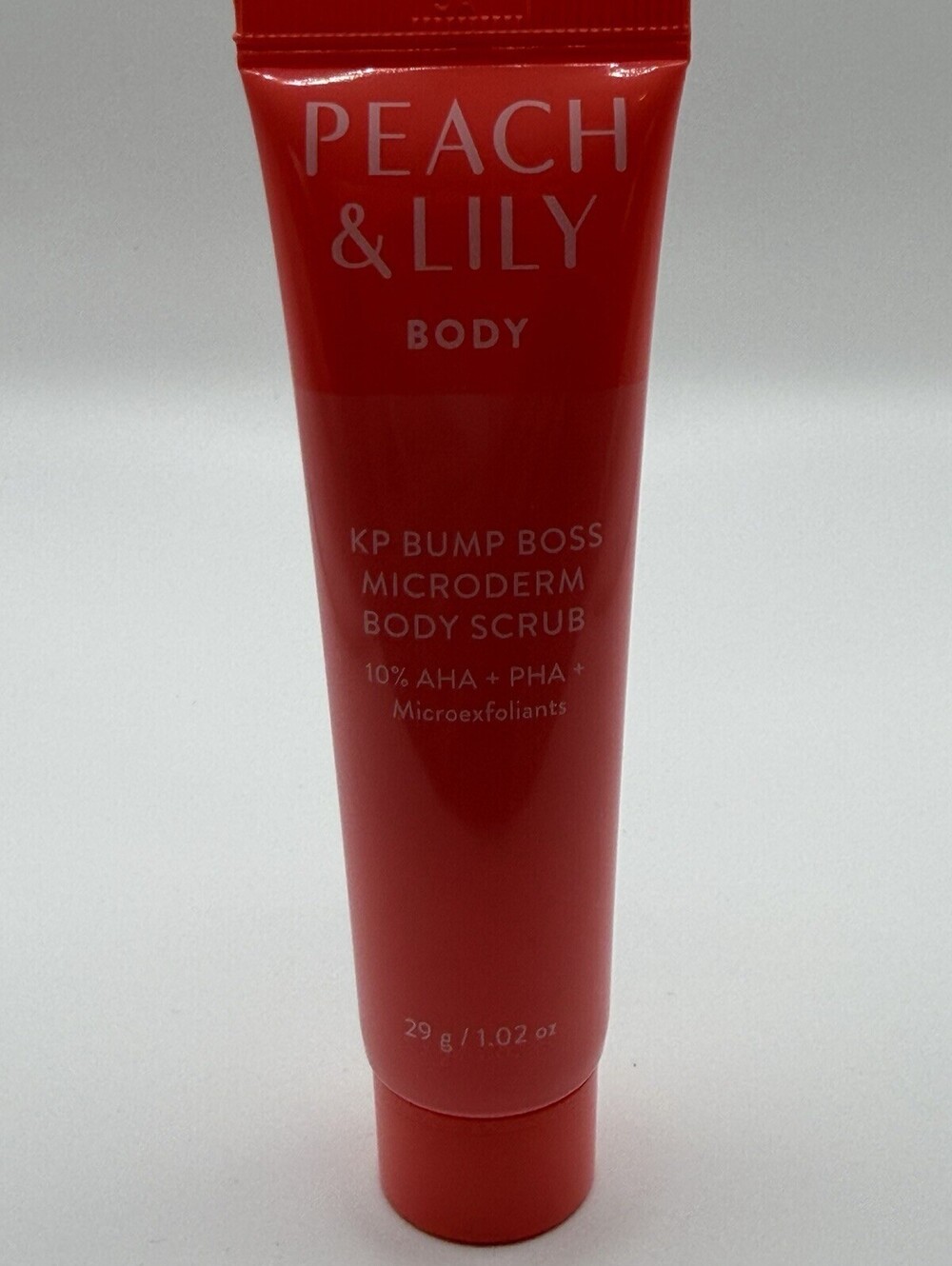 Peach & Lily KP Bump Boss Microderm Body Scrub 10% AHA PHA 1.02 oz NEW